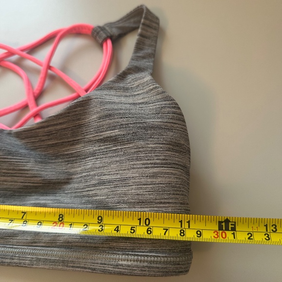 Lululemon Free to Be Sports Bra in Gray Space Dye and Hot Pink | Size 4 - Picture 5 of 6